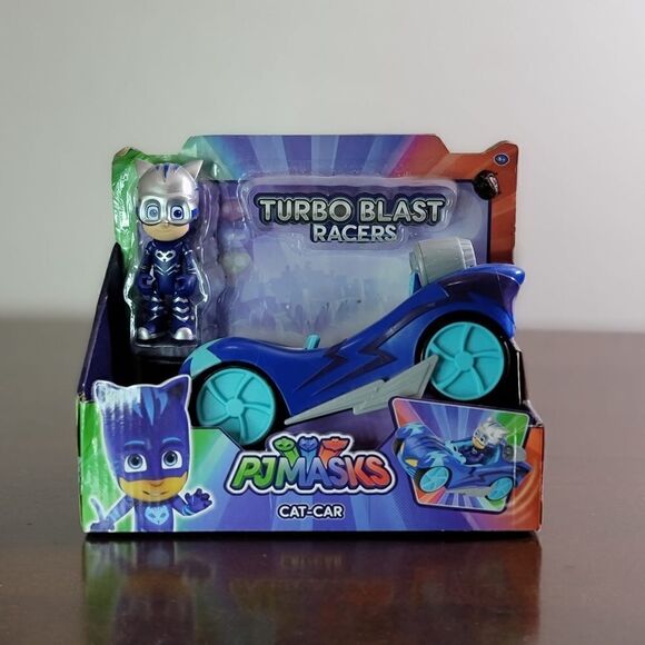 Hasbro PJ Masks Turbo Blast Racers Cat-Car And Catboy Figure Brand New - Picture 2 of 6